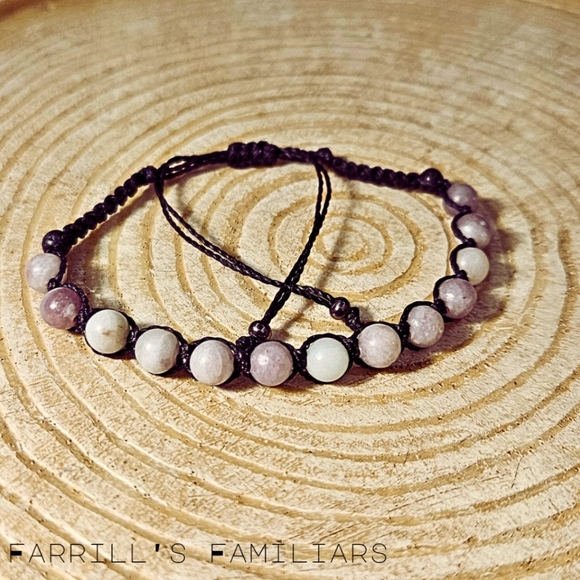 Plum Blossom Tourmaline Shamballa Bracelet - Picture 1 of 1